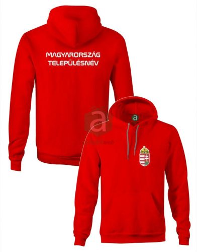 Magyarország Nógrád megyei településneves kapucnis pulóver