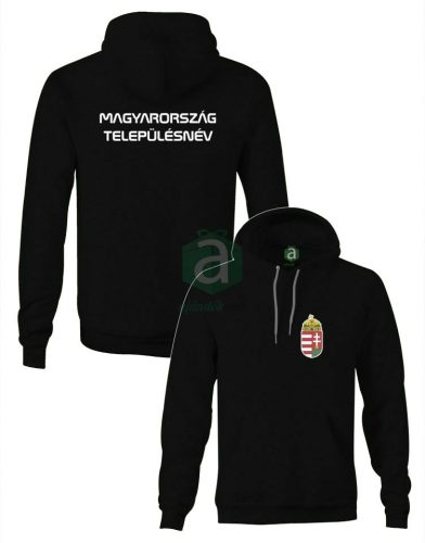 Magyarország Szabolcs-Szatmár-Bereg megyei településneves kapucnis pulóver