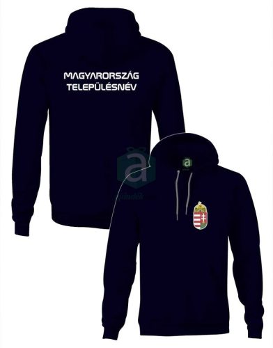 Magyarország Zala megyei településneves kapucnis pulóver