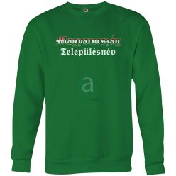   Nemzeti színű Baranya megyei településneves környakas pulóver