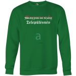 Nemzeti színű Vas megyei településneves környakas pulóver
