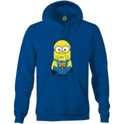 Barcelona minion kapucnis pulóver