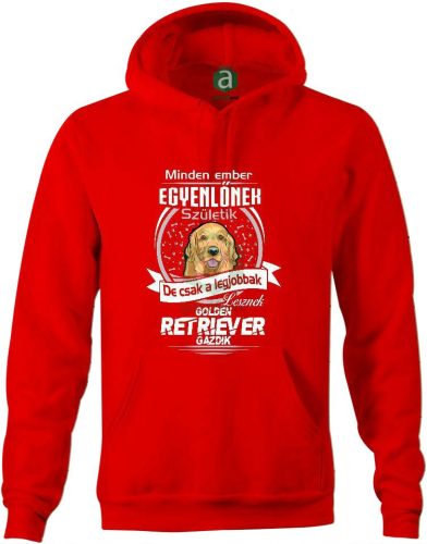 Legjobb golden retriver gazdik kapucnis pulóver