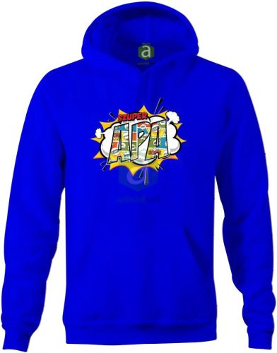 Szuper Apa kapucnis pulóver