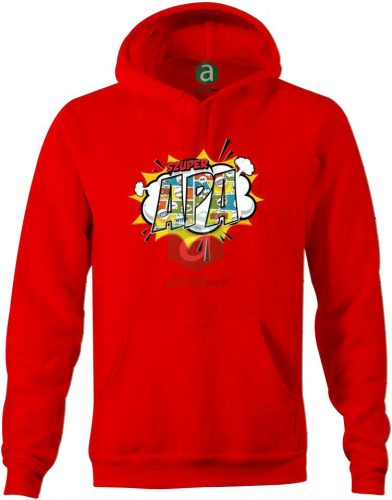 Szuper Apa kapucnis pulóver