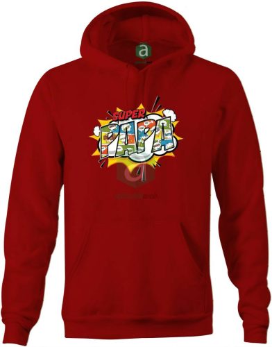 Szuper Papa kapucnis pulóver