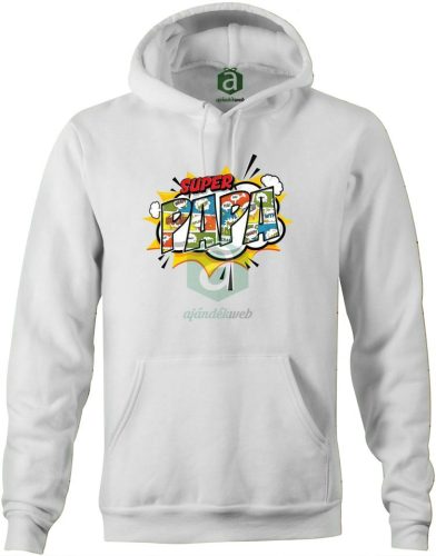 Szuper Papa kapucnis pulóver