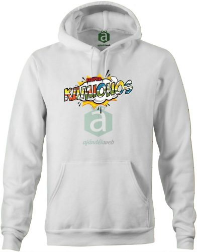 Szuper kamionos kapucnis pulóver