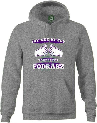 Így néz ki egy tökéletes fodrász kapucnis pulóver