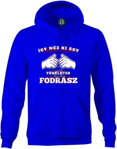 Így néz ki egy tökéletes fodrász kapucnis pulóver