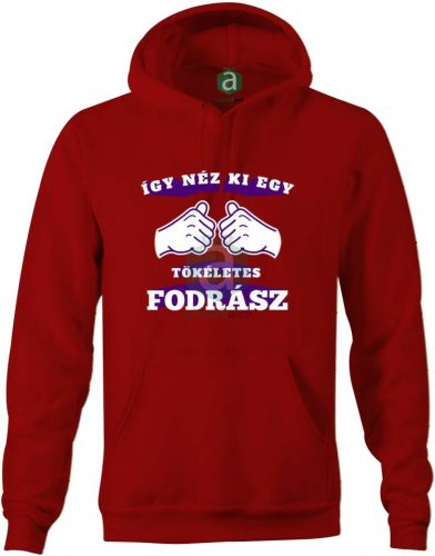 Így néz ki egy tökéletes fodrász kapucnis pulóver