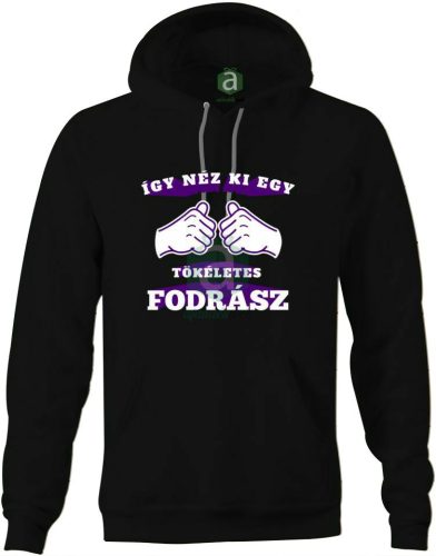 Így néz ki egy tökéletes fodrász kapucnis pulóver