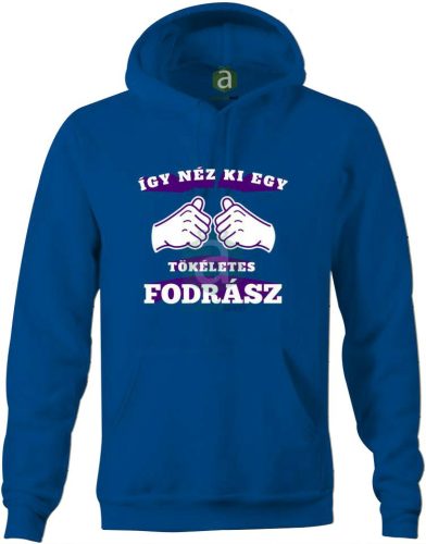 Így néz ki egy tökéletes fodrász kapucnis pulóver