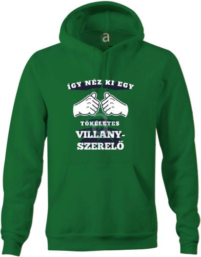 Így néz ki egy tökéletes villanyszerelő kapucnis pulóver