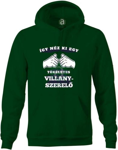 Így néz ki egy tökéletes villanyszerelő kapucnis pulóver