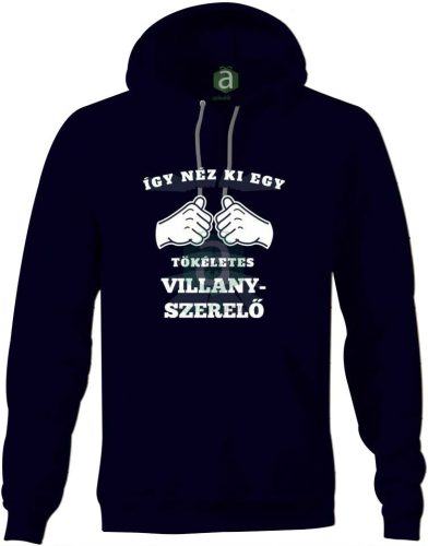 Így néz ki egy tökéletes villanyszerelő kapucnis pulóver