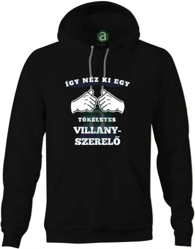 Így néz ki egy tökéletes villanyszerelő kapucnis pulóver