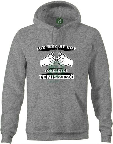 Így néz ki egy tökéletes teniszező kapucnis pulóver