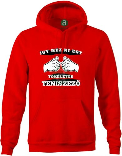 Így néz ki egy tökéletes teniszező kapucnis pulóver