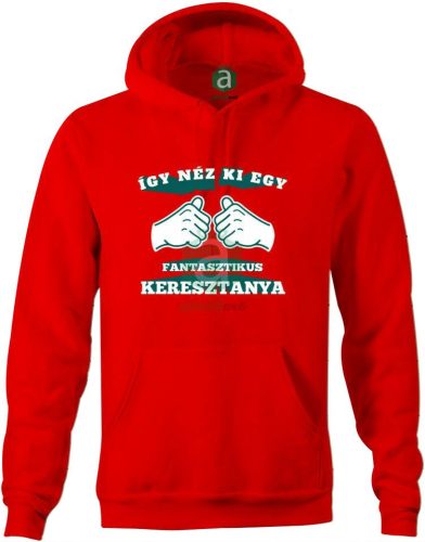 Így néz ki egy fantasztikus Keresztanya kapucnis pulóver