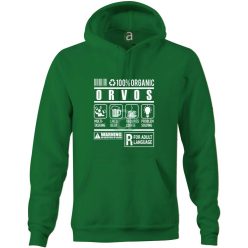 Orvos organic kapucnis pulóver