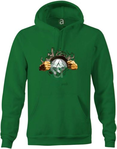 Renault tépett kapucnis pulóver