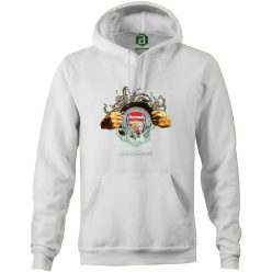 Arsenal tépett kapucnis pulóver