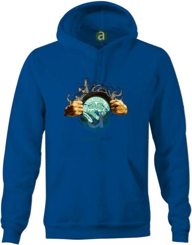 Celtic tépett kapucnis pulóver