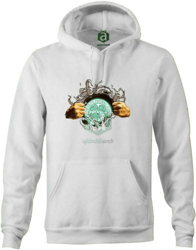 Celtic tépett kapucnis pulóver