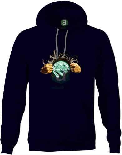 Celtic tépett kapucnis pulóver