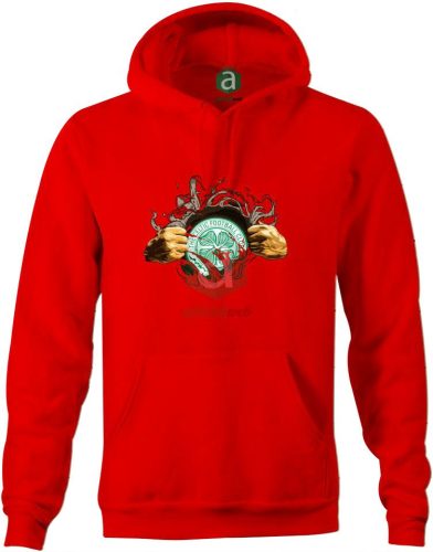 Celtic tépett kapucnis pulóver