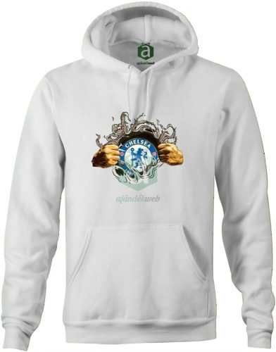 Chelsea tépett kapucnis pulóver