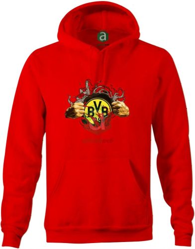 Dortmund tépett kapucnis pulóver