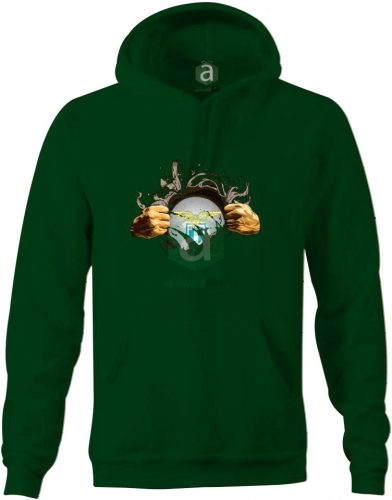 SS Lazio tépett kapucnis pulóver