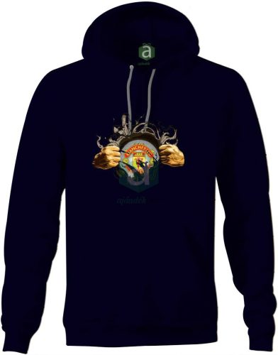 Manchester United tépett kapucnis pulóver