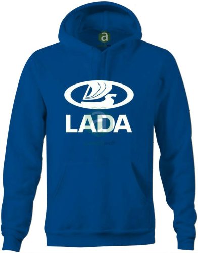 Lada logos kapucnis pulóver