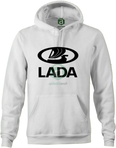 Lada logos kapucnis pulóver