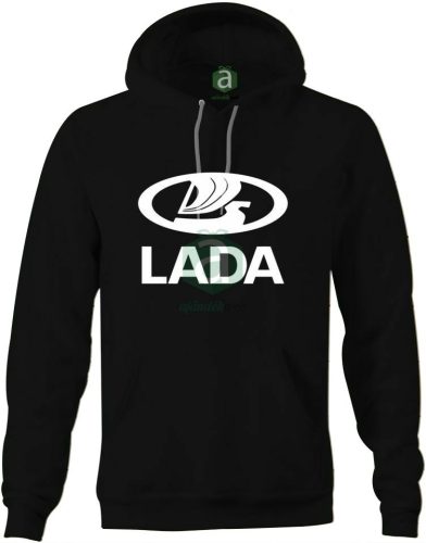Lada logos kapucnis pulóver