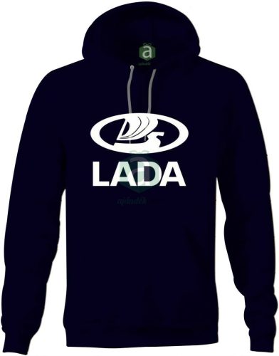 Lada logos kapucnis pulóver