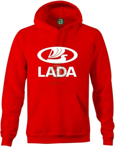 Lada logos kapucnis pulóver