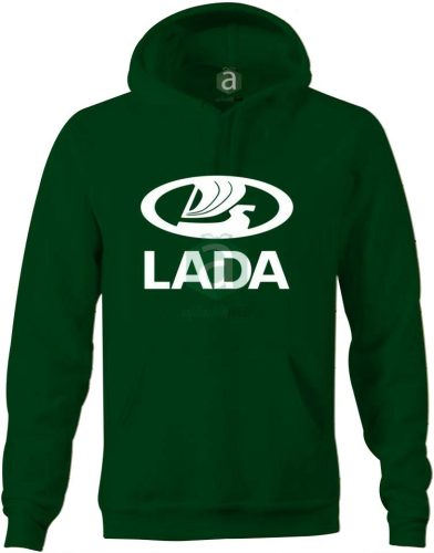 Lada logos kapucnis pulóver