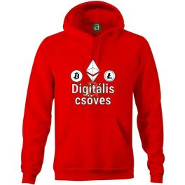 Digitális csöves kapucnis pulóver