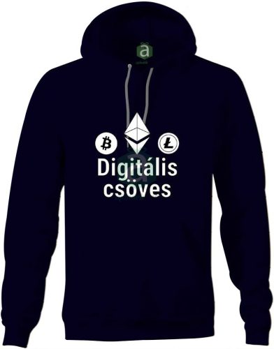 Digitális csöves kapucnis pulóver