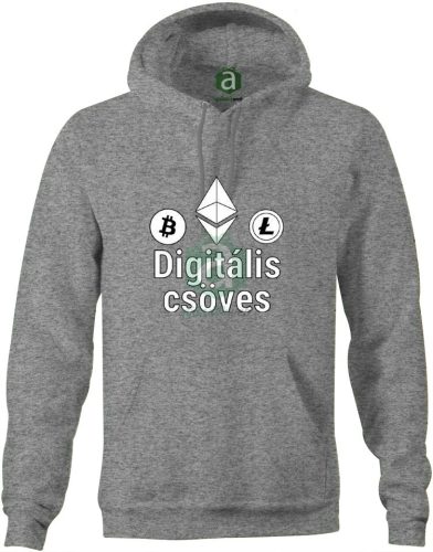 Digitális csöves kapucnis pulóver