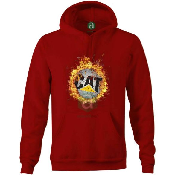 CAT fire kapucnis pulóver