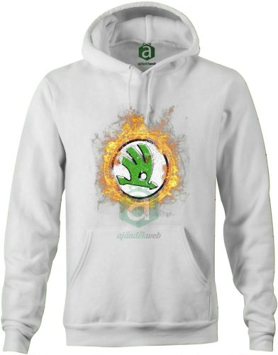 Skoda fire kapucnis pulóver