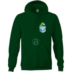 Impostor lime zseb - Among Us kapucnis pulóver