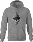 Ethereum logo kapucnis pulóver