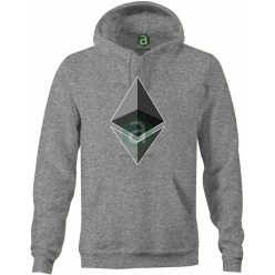 Ethereum logo kapucnis pulóver