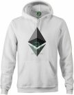 Ethereum logo kapucnis pulóver